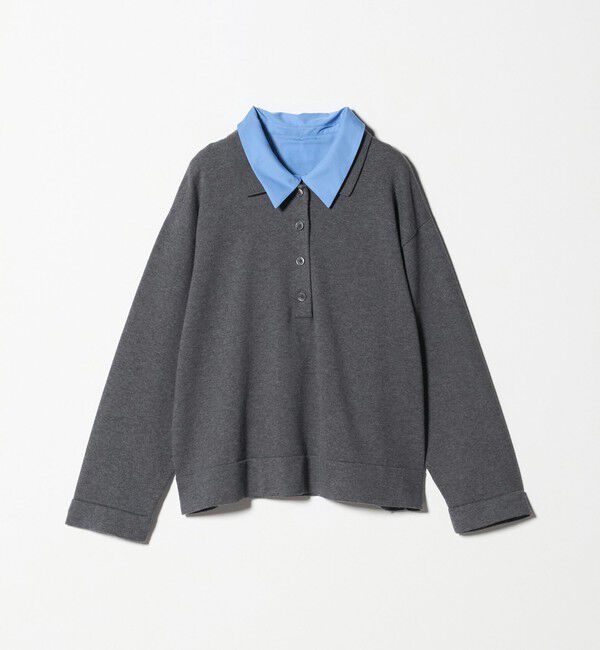 UNITED ARROWS「4WAY シャツコンビ ポロニット ‐ウォッシャブル‐」|ニット・セーター|