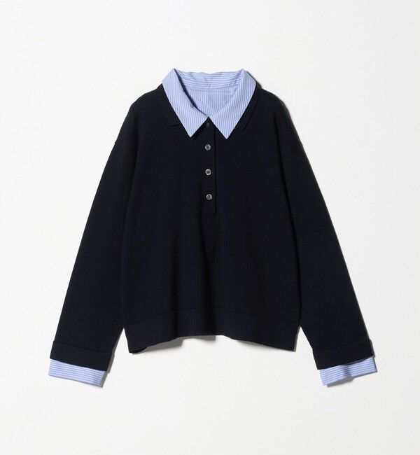 UNITED ARROWS「4WAY シャツコンビ ポロニット ‐ウォッシャブル‐」|ニット・セーター|