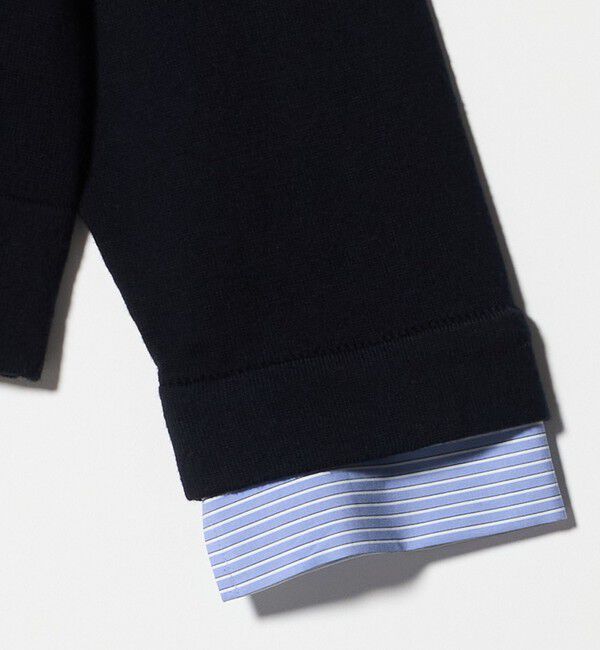 UNITED ARROWS「4WAY シャツコンビ ポロニット ‐ウォッシャブル‐」|ニット・セーター|