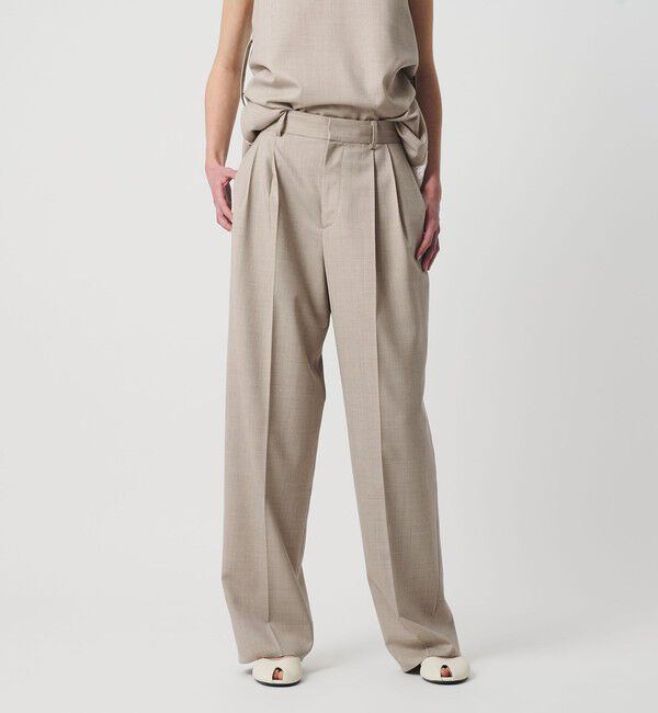 AEWEN MATOPH「＜AEWEN MATOPH＞ダブルタックワイドパンツ」|チノ|