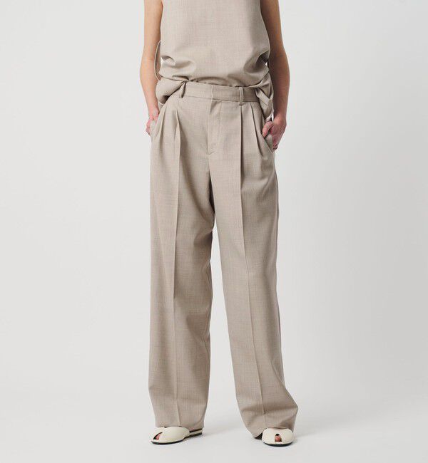 AEWEN MATOPH「＜AEWEN MATOPH＞ダブルタックワイドパンツ」|チノ|