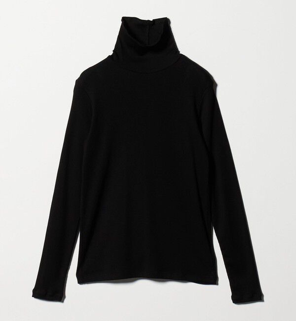 UNITED ARROWS「コットン テレコ タートル カットソー」|Tシャツ・カットソー|BLACK