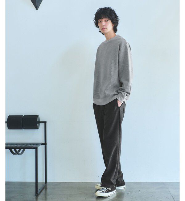 UNITED ARROWS green label relaxing「ツイル モール クルーネック カットソー」|Tシャツ・カットソー|