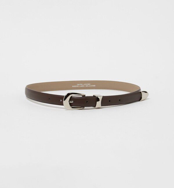 UNITED ARROWS green label relaxing「メタル 剣先 ベルト 2」|ベルト|DK.BROWN