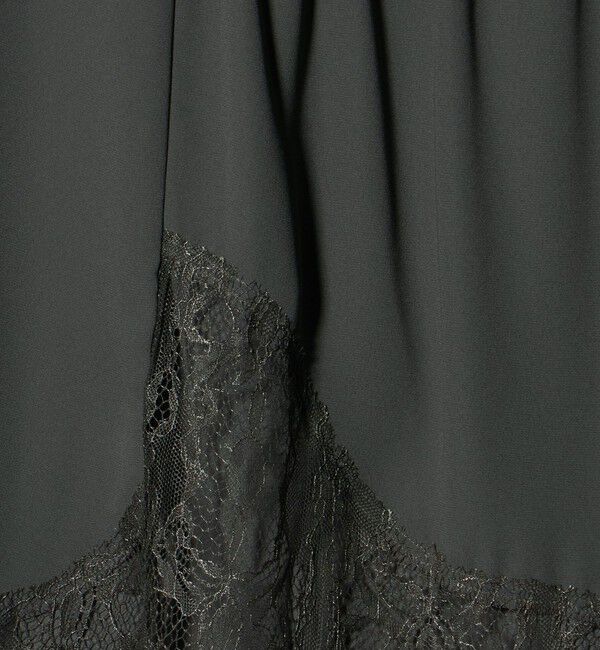 ATTISESSION「＜ATTISESSION＞レース ドッキング ロングスカート」|スカート|