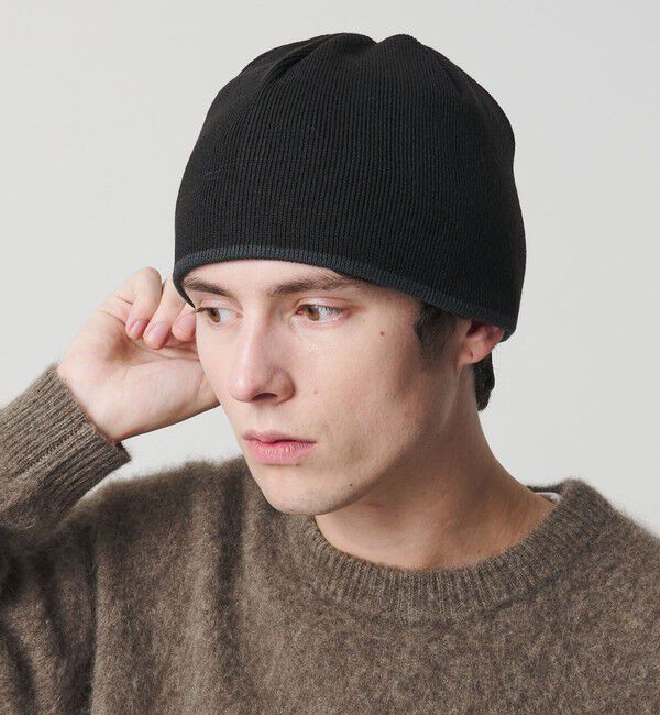 BEAUTY&YOUTH UNITED ARROWS「リバーシブル ビーニー」|ニット帽|BLACK