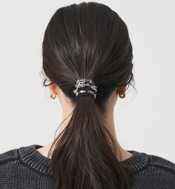 BEAUTY&YOUTH UNITED ARROWS「＜heyep＞Cat & Metal Parts ヘアタイ/3P」|ヘアゴム・シュシュ|