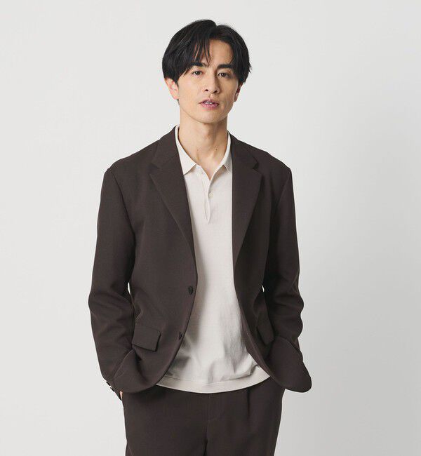BEAUTY&YOUTH UNITED ARROWS「東レ/TORAY ワルツ コンフォート ジャケット セットアップ対応 ヨコストレッチ ウォッシャブル」|テーラードジャケット|DK.BROWN