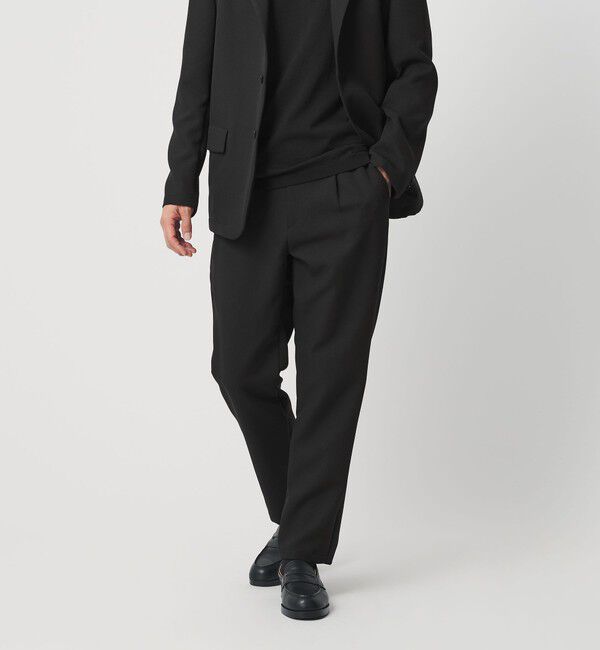 BEAUTY&YOUTH UNITED ARROWS「東レ/TORAY ワルツ 1プリーツ テーパード パンツ NO.5 セットアップ対応 ヨコストレッチ ウォッシャブル」|チノ|