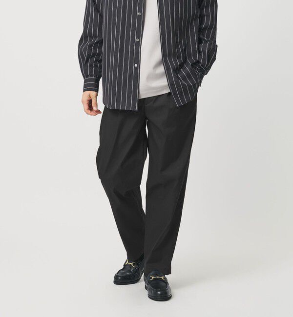 BEAUTY&YOUTH UNITED ARROWS「TASLAN 1P イージー テーパード パンツ NO.7 吸水速乾機能付き」|チノ|