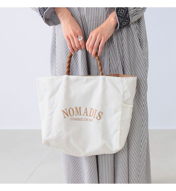 Demi-Luxe BEAMS 「【別注】NOMADIS / SAC2 W リバーシブル ロゴトートバッグ」|トートバッグ|別OFF_WHITE*BEIGE