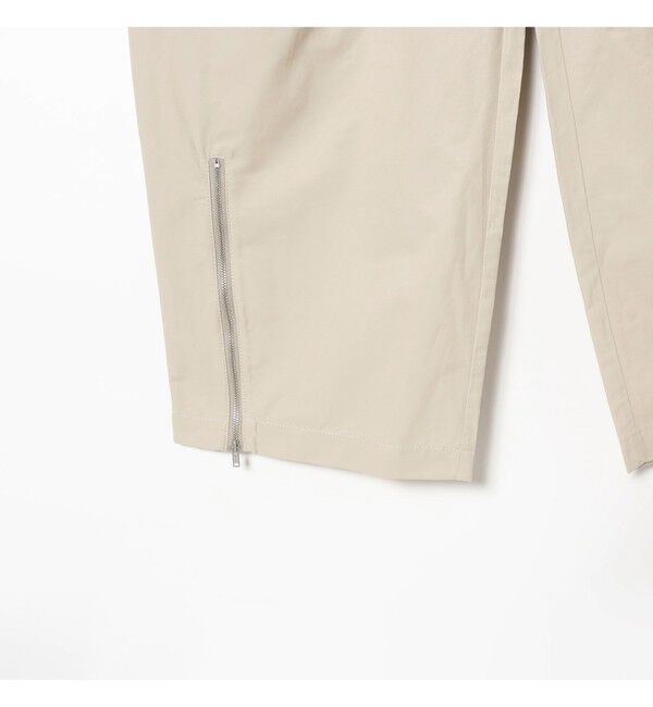 Ray BEAMS 「ジップ ヘムカーブ パンツ」|チノ|