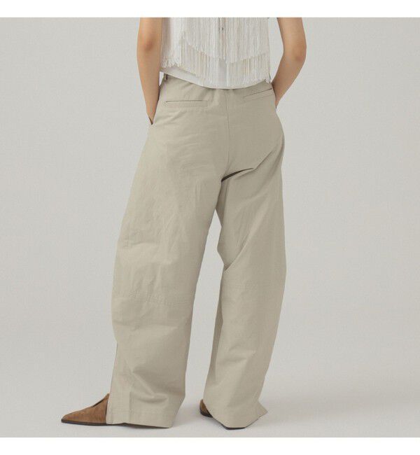 Ray BEAMS 「ジップ ヘムカーブ パンツ」|チノ|