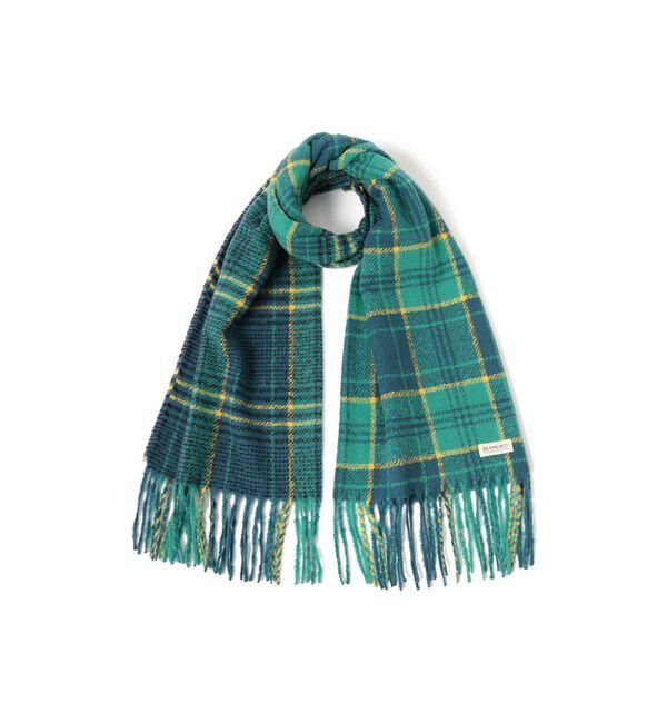 BEAMSBOY「大判 チェック柄 ストール」|マフラー|