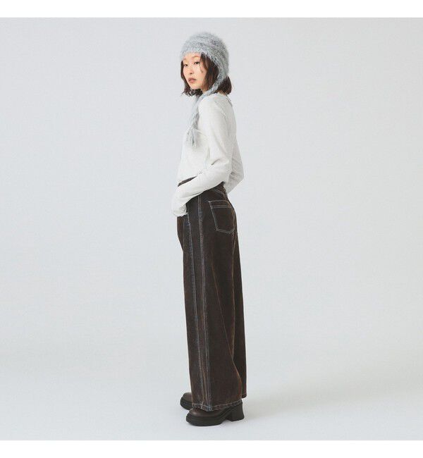 Ray BEAMS 「ギャザー ブレード Vネック トップス」|その他|