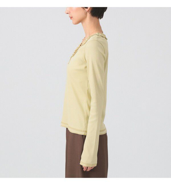 Ray BEAMS 「ギャザー ブレード Vネック トップス」|その他|