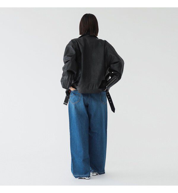 BEAMSBOY「maturely / ダブル ライダース ジャケット」|ブルゾン・スタジャン|