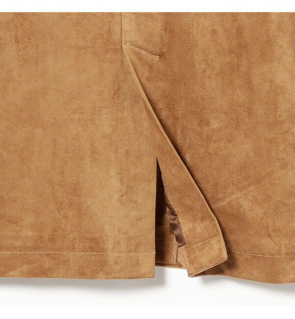 Ray BEAMS 「フェイク スエード ハーフ コート」|ダッフルコート|