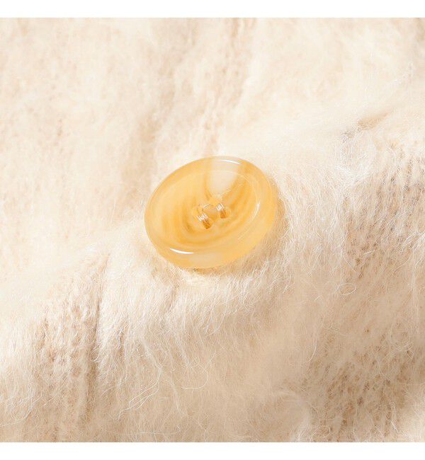 Ray BEAMS 「ヘアリー シャギー Vネック カーディガン」|カーディガン|