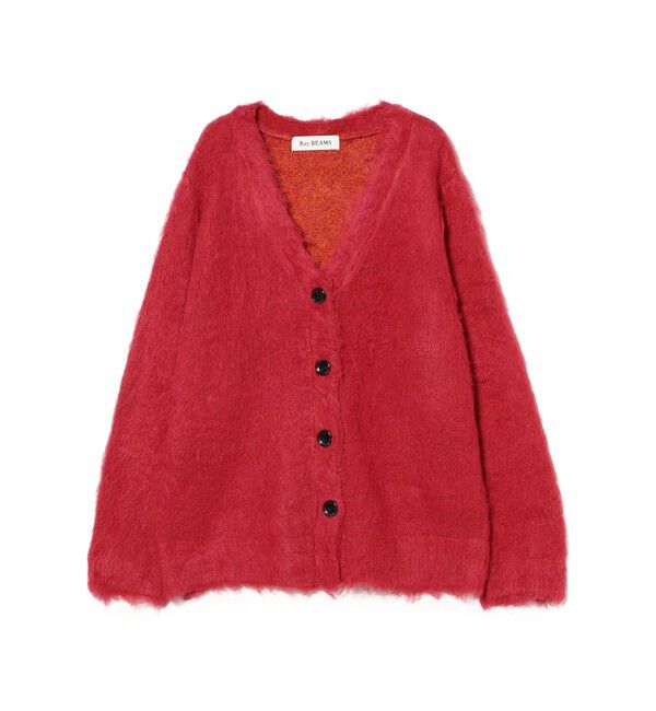 Ray BEAMS 「ヘアリー シャギー Vネック カーディガン」|カーディガン|
