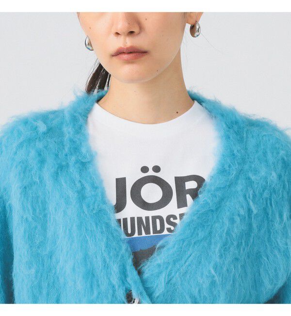 Ray BEAMS 「ヘアリー シャギー Vネック カーディガン」|カーディガン|