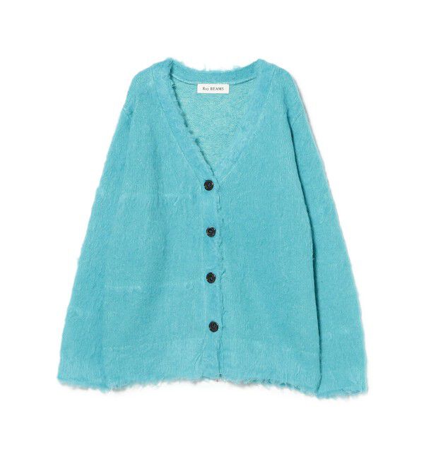 Ray BEAMS 「ヘアリー シャギー Vネック カーディガン」|カーディガン|