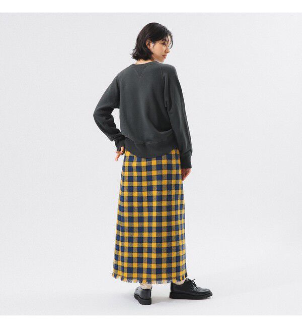 BEAMSBOY「ハリスツイード フリンジ スカート」|スカート|