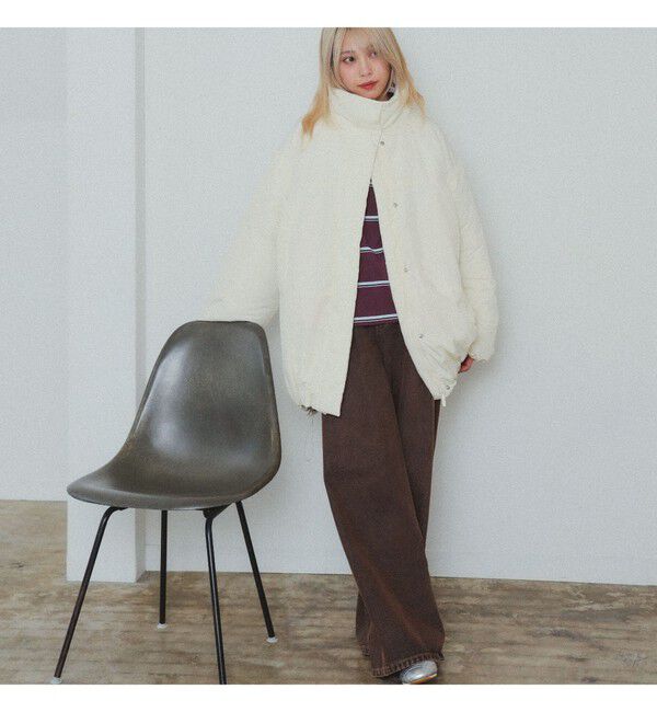 Ray BEAMS 「中綿 スタンドカラー ボリューム ブルゾン」|ブルゾン・スタジャン|