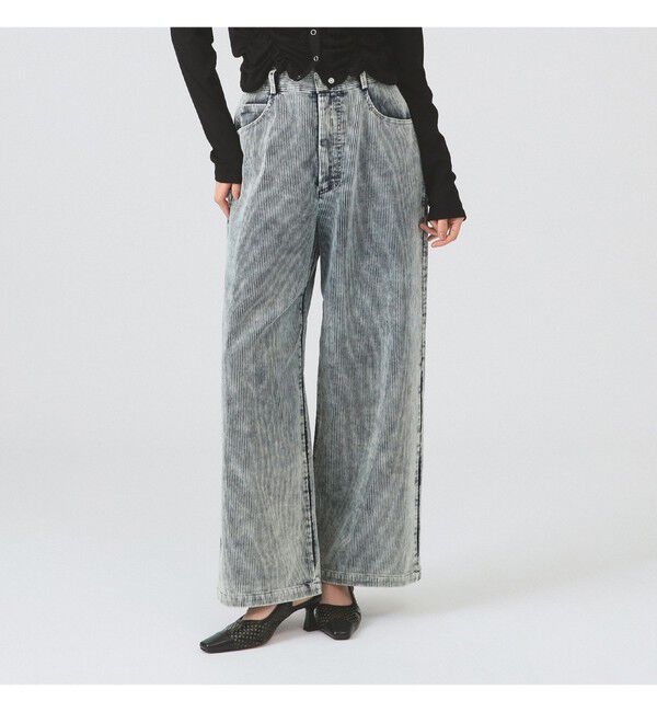 Ray BEAMS 「コーデュロイ 5ポケット ワイド パンツ」|チノ|BLUE