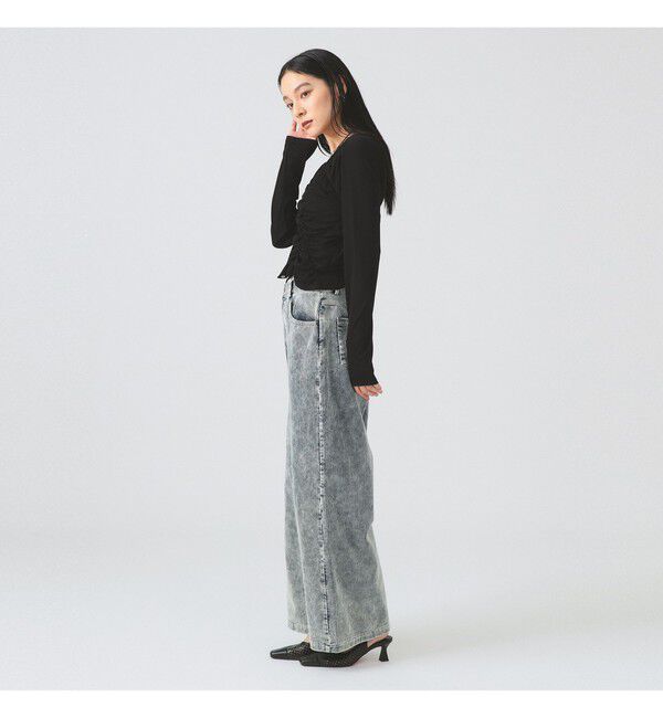 Ray BEAMS 「コーデュロイ 5ポケット ワイド パンツ」|チノ|