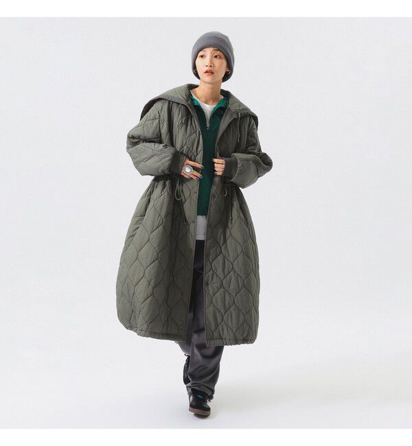 BEAMSBOY「ナイロン キルティング フード コート」|ダッフルコート|