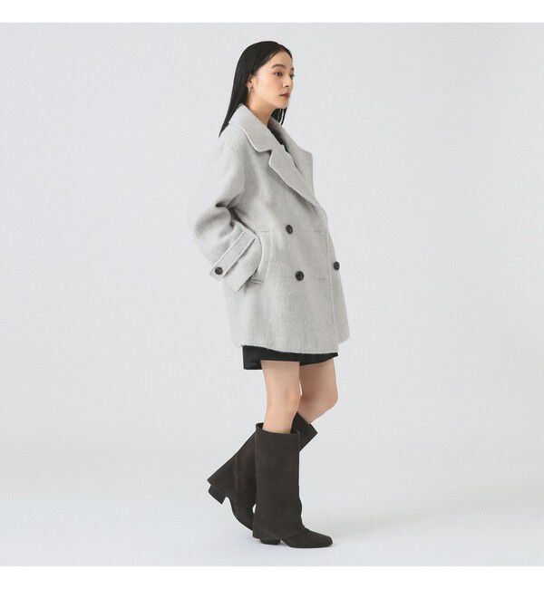 Ray BEAMS 「シャギー ダブル ハーフ コート」|その他|