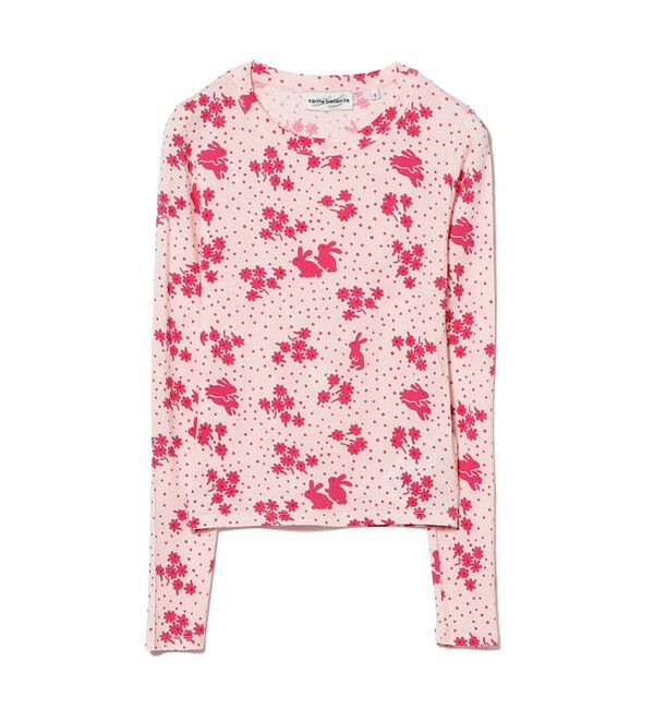 Ray BEAMS 「【別注】Carne Bollente / Rabbit T-shirt」|Tシャツ・カットソー|PINK