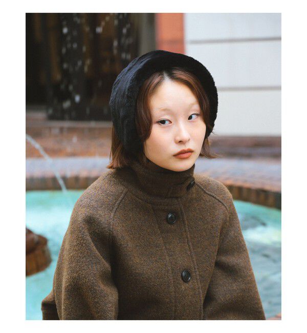 Ray BEAMS 「フェイクファー イヤーマフ 25AW」|その他|BLACK