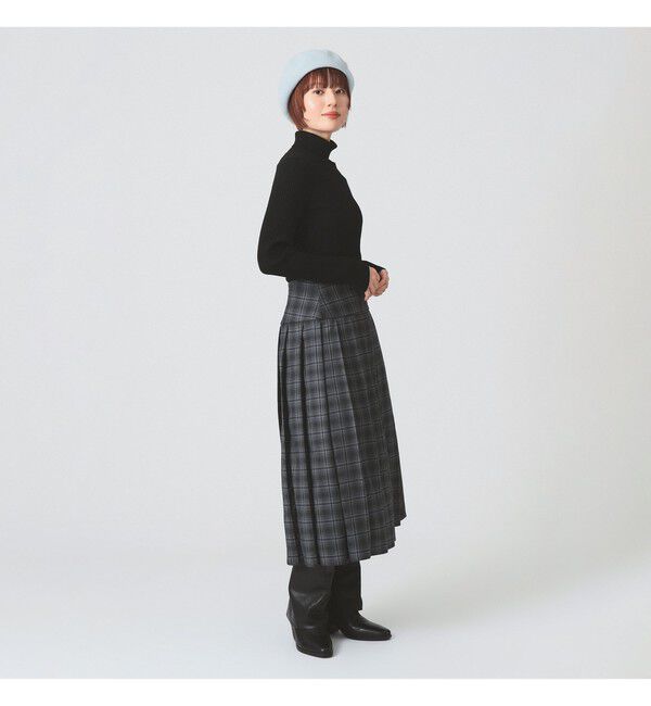 Ray BEAMS 「チェック キルト ミディスカート」|スカート|