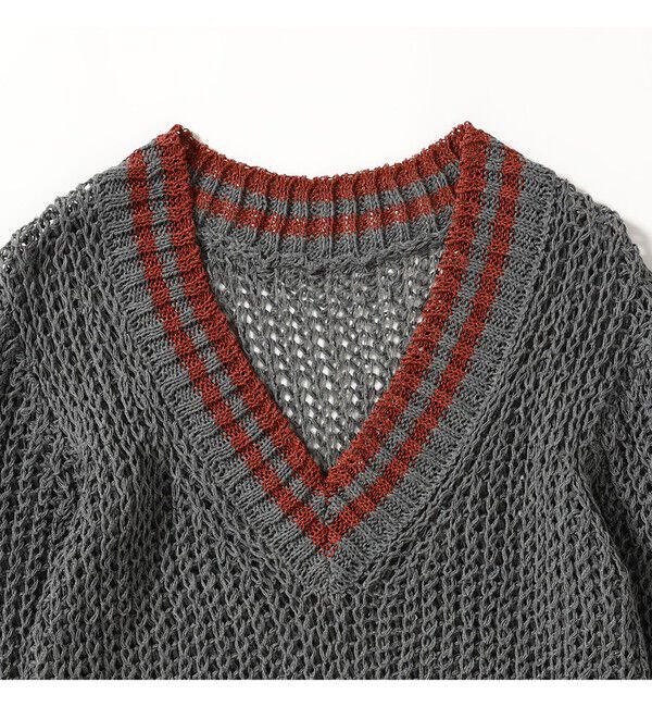 BEAMSBOY「Vネック ライン プルオーバー」|ニット・セーター|