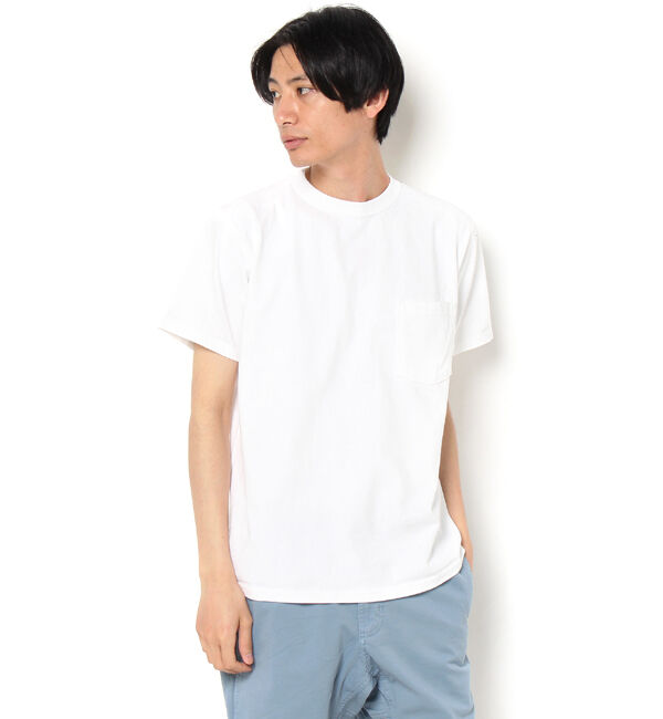 BEAMS「GOODWEAR / ポケットTシャツ」|Tシャツ・カットソー|WHITE