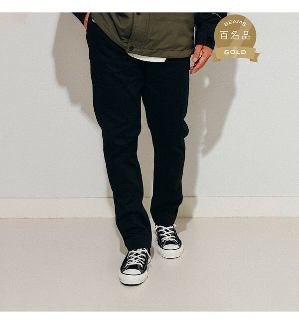 BEAMS「ストレッチテーパードチノ」|チノ|BLACK