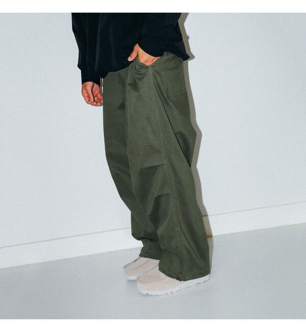 BEAMS「ブラッシュ オーバーパンツ」|チノ|
