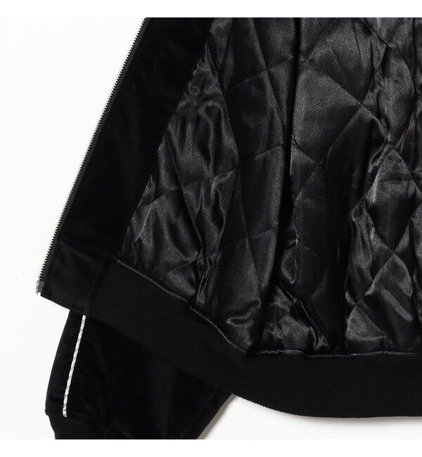 BEAMS「リラックスフィット ベロア スカジャン」|ブルゾン・スタジャン|