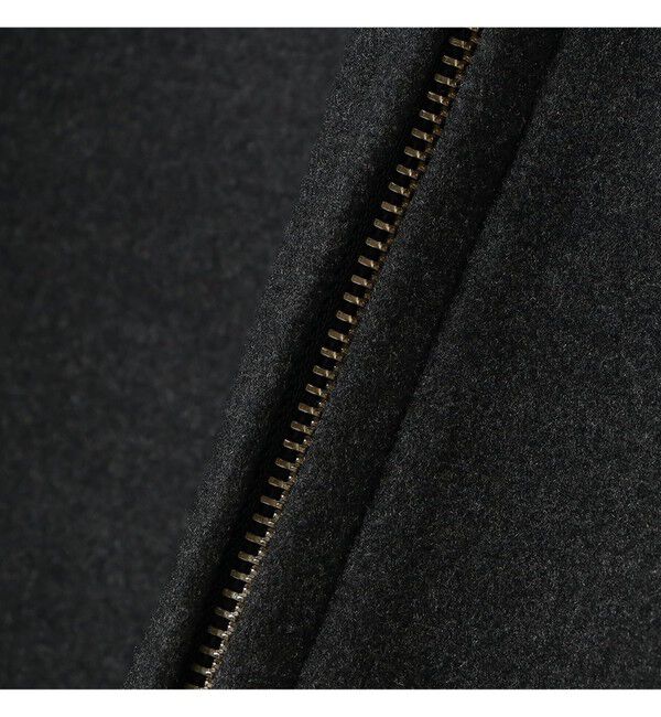 BEAMS「リラックスフィット フリースメルトン シングル ライダースジャケット」|ブルゾン・スタジャン|