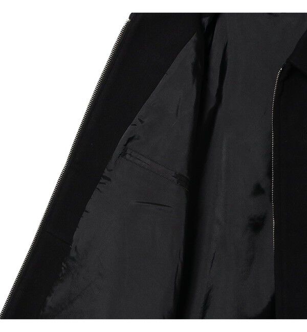 BEAMS「リラックスフィット フリースメルトン シングル ライダースジャケット」|ブルゾン・スタジャン|