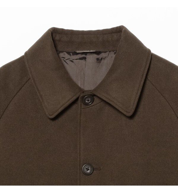 BEAMS「ワイドフィット フリース ステンカラーコート」|ダッフルコート|