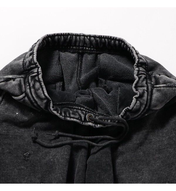 BEAMS「ワイドストレートフィット ダメージ スウェットパンツ」|チノ|