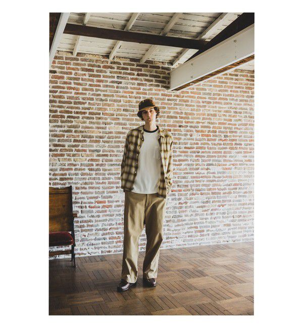 BEAMS PLUS「Open Collar Ombre」|シャツ・ブラウス|