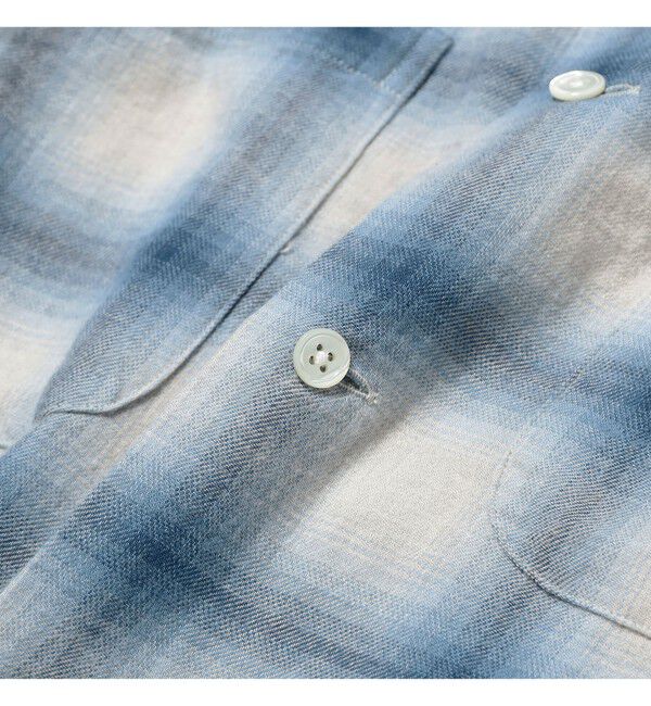 BEAMS PLUS「Open Collar Ombre」|シャツ・ブラウス|