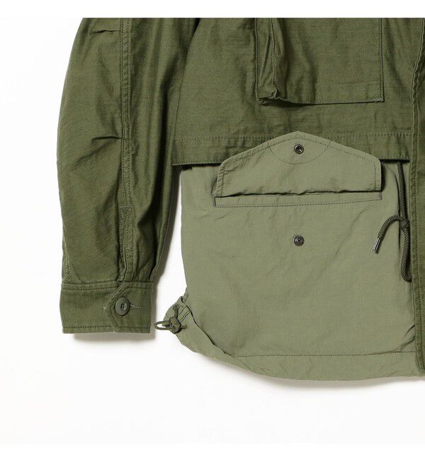 BEAMS「M65 レイヤード ジャケット【ワイドフィット】」|ブルゾン・スタジャン|