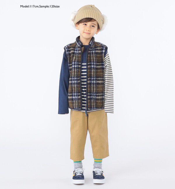 SHIPS KIDS「SHIPS KIDS:100～130cm / ワイド クロップド パンツ」|その他|