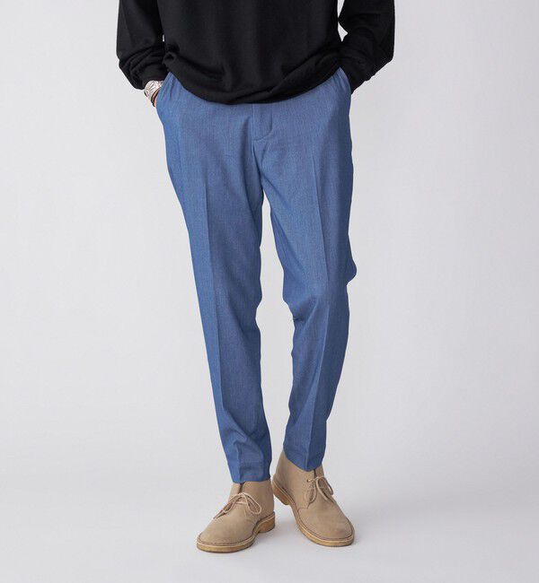 SHIPS「【WEB限定】SHIPS: WONDER デニムライク スラックス」|スラックス|ブルー系