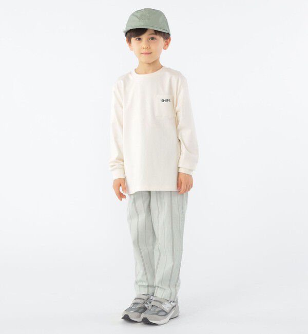 SHIPS KIDS「SHIPS KIDS:100～130cm / ワイド イージー パンツ」|その他|